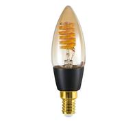 Eglo Connect.z Smart Home LED Bulb E14, C35, Matte, ZigBee, App and Voice Control Alexa, Dimmable, Warm White to Cool White, 320 Lumens, 4.9 Watts, Vintage Amber