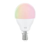 Eglo Connect.z Smart Home LED Bulb E14, P45, Matte, ZigBee, App and Voice Control Alexa, Dimmable, RGB, Warm White to Cool White, 530 Lumens, 4.9 Watts, Light