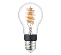 Eglo Connect.z Smart Home LED Bulb E27, A60, Matter, ZigBee, App and Voice Control Alexa, dimmable, Warm White, 7.5 Watt, Vintage Transparent Spiral Filament