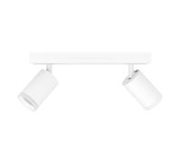 Eglo Connect.z Smart-Home LED Ceiling lamp Melitello-Z, 2 spot Ceiling Spotlight, ZigBee, Matter, app and Alexa Voice Control, Warm to Cool White, RGB, dimmable, White