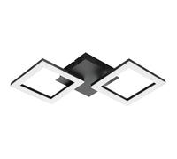 Eglo Paranday-z Black Steel Smart Control Colour Changing Ceiling Light L47cm, Black