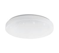 EGLO connect.z Smart Home LED ceiling lamp Totari-Z, Zigbee, crystal effect bathroom lamp, app and voice control Alexa, tunable white light (warm - cool white), dimmable spotlight, IP44