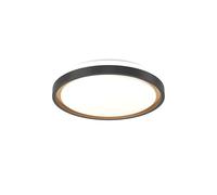 Eglo Connect.z Smart Home LED Ceiling Light Fixture Maleramara-Z, ZigBee + Matter, app and Voice Control Alexa, Warm to Cool White, RGB, dimmable lamp, Black, Gold, Ø 35.7 cm