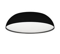 Eglo Connect.z Smart Home LED Ceiling Light Fixture Tollos-Z | round Zigbee lighting, app and voice control Alexa, warm - cool white, RGB, dimmable spotlight, black metal lamp, Ø 22 in