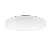 Eglo Connect.z Smart Home LED Ceiling Light Frania-Z, Crystal Effect lamp, ZigBee, app and Alexa Voice Control, Warm-Cool White, RGB, dimmable, White, Ø 50 cm