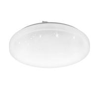 Eglo Connect.z Smart Home LED Ceiling Light Frania-Z, Crystal Effect lamp, ZigBee, app and Alexa Voice Control, Warm-Cool White, RGB, dimmable, White, Ø 31 cm