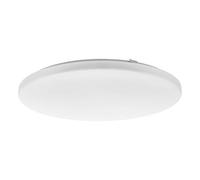 Eglo Connect.z Smart Home LED Ceiling Light Frania-Z, Flush Mount lamp, ZigBee, app and Alexa Voice Control, Warm-Cool White, RGB, dimmable, White Metal and Plastic, Ø 50 cm