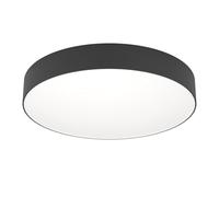 Eglo Connect.z Smart Home LED Ceiling Light Gallizzi-Z, Ø 49 cm, ZigBee, Matte, app and Voice Control Alexa, Warm to Cool White, RGB, dimmable Lighting, Black Flush Mount lamp