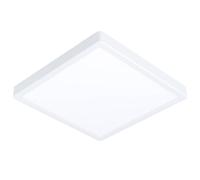 Eglo Connect.z Smart Home LED Ceiling Light Panel Fueva-Z, 11 inches, Zigbee Bathroom Lighting, app and Voice Control, White tunable Lights (Warm - Cool White), White, IP44