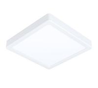 Eglo Connect.z Smart Home LED Ceiling Light Panel Fueva-Z, 8.3 inches, Zigbee Bathroom Lighting, app and Voice Control, White tunable Lights (Warm - Cool White), White, IP44