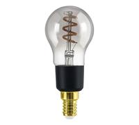 Eglo Connect.z Smart Home LED Decorative Bulb E14, P45, Frosted, ZigBee, App and Voice Control Alexa, Dimmable, Warm White, 4 Watt, Vintage Smoke Glass Bulb, Black