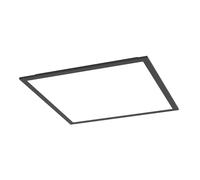 Eglo Connect.z Smart Home LED Panel Moradillo-Z 40x40 cm ZigBee Ceiling Light Fixture, app and Voice Control Alexa, Warm to Cool White, RGB, dimmable, Black Flush Mount lamp