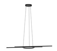 EGLO connect.Z Smart Home LED pendant lighting Zillerio-Z, ZigBee ceiling light fitting, app and voice control Alexa, tunable white (warm - cool white), dimmable hanging lamp, black