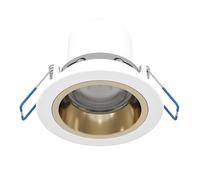 Eglo Connect.z Smart Home LED recessed Spotlight Yebra-Z, Ø 8.7 cm, ZigBee, Matter, app and Voice Control Alexa, Warm to Cool White, RGB, dimmable, White Gold spot