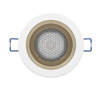 Eglo Connect.z Smart Home LED recessed Spotlight Yebra-Z, Ø 8.7 cm, ZigBee, Matter, app and Voice Control Alexa, Warm to Cool White, RGB, dimmable, White Gold spot