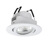 Eglo Connect.z Smart Home LED spot Light Saliceto-Z, Ø 3.5 inches, ZigBee, app and Voice Control, White tunable Light (Warm - Cool White), RGB, dimmable, White Downlight for Ceiling