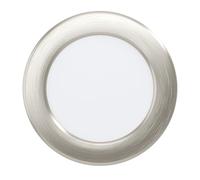 Eglo Connect.z Spot LED encastrable Fueva 6-Z, Lampe encastrée Pour Salle de Bains, Ø 12 cm, ZigBee, app et Alexa, Blanc Chaud - Froid, dimmable, argenté, IP44