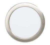 Eglo Connect.z Spot LED encastrable Fueva 6-Z, Lampe encastrée Pour Salle de Bains, Ø 16,8 cm, ZigBee, app et Alexa, Blanc Chaud - Froid, dimmable, argenté, IP44