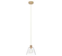 Eglo Copley Clear 1 Light Ceiling Pendant In Metallic Gold Metallic Gold One Size