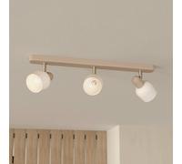 EGLO Corato downlight, sand/nickel/opal, 3-bulb.