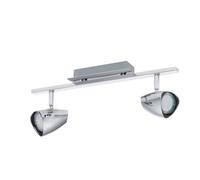 Eglo CORBERA Chrome LED 2 Bulb Ceiling Spotlight | GU10 | Warm White 3000K