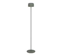 Eglo Cordless LED Floor lamp Roccanova, Wireless Solar Powered Outdoor Light, Rechargeable, 3-Step Touch dimmable Garden Lighting, Green Steel, Warm White, IP44