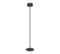 Eglo Cordless LED Floor lamp Roccanova, Wireless Solar Powered Outdoor Light, Rechargeable, 3-Step Touch dimmable Garden Lighting, Black Steel, Warm White, IP44