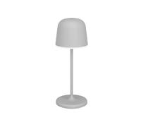 Eglo Cordless LED Table lamp Mannera-S, Wireless Battery Light with Ground Spike, Touch dimmable, Rechargable Indoor Outdoor Lighting, Aluminium, Steel in Grey, IP54