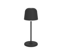 Eglo Cordless LED Table lamp Mannera-S, Wireless Battery Light with Ground Spike, Touch dimmable, Rechargable Indoor Outdoor Lighting, Aluminium, Steel in Black, IP54