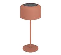 Eglo Cordless LED Table lamp Roccanova, Wireless Solar Light, 3-Step Touch dimmable, Rechargeable Outdoor Lighting for Balcony and Garden, red Steel, Warm White, IP44