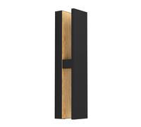 Eglo COSTORIO LED Black & Brown Outdoor Wall Light EGLO Black