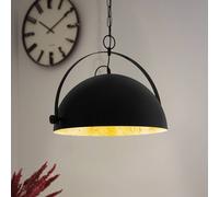 EGLO Covaleda hanging light in steel, black/gold