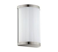 EGLO Cupella LED Wall Light 2 Bulbs Wall Light Modern Wall Lighting for Indoor Use Metal and Plastic Living Room Lamp in Nickel Matt White LED Hallway