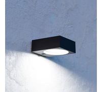 Eglo LED Wall Light Outdoor Darfano, Solar Lamp with Motion Sensor, Exterior Made of Plastic in Anthracite, Neutral White Lighting, IP54
