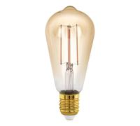 Eglo Dimmable E27 LED bulb, golden vintage filament light bulb