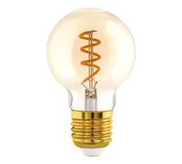 EGLO LED bulb E27 4W G60 2,000K filament amber dimmable
