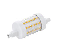 EGLO Dimmable R7S LED corn light bulb, reflector lamp with 360° beam angle, double-ended tube, 8 watt (equivalent to 68 watt), 950 lumen, warm white glow, 2700 Kelvin, Ø 1"ch