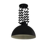 EGLO Donington pendant light | Single-Bulb Ceiling Lamp Vintage Industrial Retro, Hanging Lamp in Black and Cream Steel, Living Room Light, Ceiling Fixture