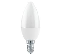 Eglo E14 LED Candle Light Bulb, 3 Step dimmable Opaque Edison lamp