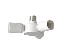 Eglo E27 Distributor Rueda, 3-in-1 Splitter Made of White Plastic, Socket Converter, Single to Triple lamp Holder, Lighting Accessory for Brighter Illumination