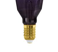 EGLO E27 LED bulb 4W T100 1,800K filament purple dimmable
