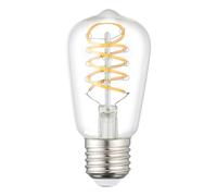 Eglo E27 LED Light Bulb, high Lumen Spiral Lightbulb, Vintage Decorative lamp in Retro Design, 7.3 watt, Warm White, 806 lumens, 2700 K, Edison Bulb ST48, Ø 4.8 cm
