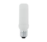 Eglo E27 LED tube, flicker flame effect light bulb, realistic flickering candle lamp, 3 watt, 90 lumen, warm white glow, 1600 Kelvin, T40, Ø 1.6"