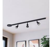 EGLO EASY TRACK rail set, black, 3 x GU10 spotlights, length 102 cm