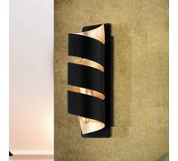 EGLO Elizondo wall light, turned, black/gold