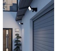 Eglo Epifano 100W Led Flood Light, Tri Colour (3000K/4000K/6500K), Ip65 Weatherproof, Black Aluminium Housing