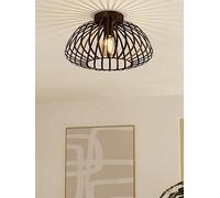 Espinal Brown Steel Contemporary Ceiling Light EGLO Brown One Size