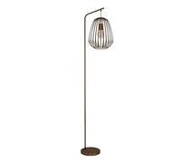 EGLO Espinal Bronze Steel Caged Style Floor Lamp - Size: 170 x 28 x 37cm - Brown - Wilko