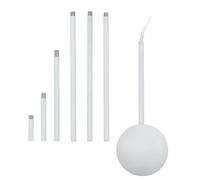 EGLO Extention cable duct, steel cabling, Colour: white, Length: 320-1570 mm/12.5-61.8 inches