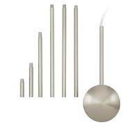 EGLO Extention Cable Duct, Steel Wire Ducting, Colour: Matt Nickel, Length: 32 (12.5") to 157 cm (61.8")